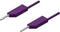SKS Hirschmann MLN 200/2,5 VI Meetsnoer Banaanstekker 4 mm Banaanstekker 4 mm 2.00 m Violet 1 stuk(s)