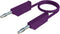 SKS Hirschmann MLN 200/2,5 VI Meetsnoer Banaanstekker 4 mm Banaanstekker 4 mm 2.00 m Violet 1 stuk(s)