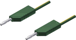 SKS Hirschmann MLN 25/2,5 Meetsnoer Banaanstekker 4 mm Banaanstekker 4 mm 25.00 cm Geel, Groen 1 stuk(s)