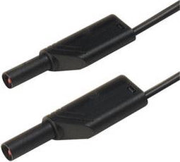 SKS Hirschmann MLS SIL WS 100/1 Veiligheidsmeetsnoer Banaanstekker 4 mm Banaanstekker 4 mm 1.00 m Zwart 1 stuk(s)