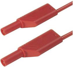 SKS Hirschmann MLS SIL WS 100/1 Veiligheidsmeetsnoer Banaanstekker 4 mm Banaanstekker 4 mm 1.00 m Rood 1 stuk(s)