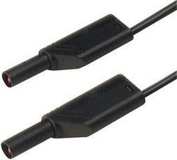 SKS Hirschmann MLS SIL WS 200/1 Veiligheidsmeetsnoer Banaanstekker 4 mm Banaanstekker 4 mm 2.00 m Zwart 1 stuk(s)