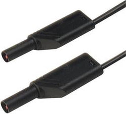 SKS Hirschmann MLS SIL WS 50/1 Veiligheidsmeetsnoer Banaanstekker 4 mm Banaanstekker 4 mm 0.50 m Zwart 1 stuk(s)