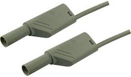 SKS Hirschmann MLS WS 100/2,5 Veiligheidsmeetsnoer Banaanstekker 4 mm Banaanstekker 4 mm 1.00 m Grijs 1 stuk(s)