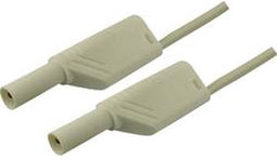 SKS Hirschmann MLS WS 100/2,5 Veiligheidsmeetsnoer Banaanstekker 4 mm Banaanstekker 4 mm 1.00 m Wit 1 stuk(s)