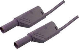 SKS Hirschmann MLS WS 200/2,5 Veiligheidsmeetsnoer Banaanstekker 4 mm Banaanstekker 4 mm 2.00 m Violet 1 stuk(s)