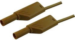 SKS Hirschmann MLS WS 200/2,5 Veiligheidsmeetsnoer Banaanstekker 4 mm Banaanstekker 4 mm 2.00 m Bruin 1 stuk(s)