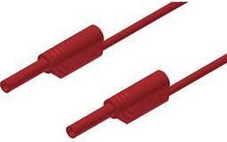 SKS Hirschmann MVL S 200/1 Au Veiligheidsmeetsnoer Banaanstekker 2 mm Banaanstekker 2 mm 2.00 m Rood 1 stuk(s)