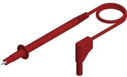 SKS Hirschmann PL 2600 S W rt Veiligheidsmeetsnoer Banaanstekker 4 mm Testpunt 1.00 m Rood 1 stuk(s)