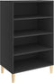 vidaXL - Dressoir - 57x35x90 - cm - bewerkt - hout - grijs
