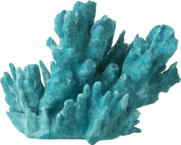 J-Line decoratie Koraal - polyresin - azuur - large