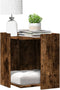 vidaXL - Kattenbakkast - 42x42x51 - cm - bewerkt - hout - gerookt - eikenkleurig