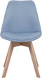 DAKOTA - Eetkamerstoel - Lichtblauw - Polyester