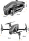 SkyLine 15-30KM/h – 3KM Bereik – Gimbal Stabilisator - GPS 5Ghz - RC Drone Met ESC FULL HD Camera Voor Volwassenen – FPV Live + VR Bril -Quadcopter