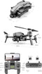 SkyLine 15-30KM/h – 3KM Bereik – Gimbal Stabilisator - GPS 5Ghz - RC Drone Met ESC FULL HD Camera Voor Volwassenen – FPV Live + VR Bril -Quadcopter