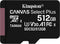 Kingston Canvas Select Plus - microSDXC 512GB - UHS-I Class 10 A1 U3 - (incl. SD-adapter)