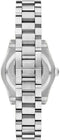 Emporio Armani Dames Horloge - Polshorloge 32 mm - Zilverkleurig met diepblauwe wijzerplaat