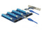 Delock 41427 - PCI Express riser card - 4x PCIe x16 slots - USB 3.0