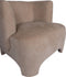PTMD Fauteuil Damin Sand Linen Velvet Look