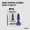 Hueman - Space Invader - Vibrerende en Stotende Buttplug - Buttplugs - Buttplug Vibrator - Anal Plug - Sex Toys voor Vrouwen en Mannen - Seksspeeltjes - Paars