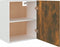 vidaXL - Hangkast - Lyon - 50x31x60 - cm - bewerkt - hout - gerookt - eikenkleurig