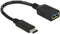 Delock 0.15m USB 3.1 - USB-C naar USB-A adapter - 5 Gbit/s - Zwart