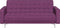 ABERDEEN - Slaapbank 3-zits - Paars - Polyester