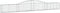 vidaXL - Schanskorven - 8 - st - gewelfd - 400x30x40/60 - cm - ijzer