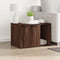 vidaXL - Kattenbakkast - 60x40x40 - cm - bewerkt - hout - bruin - eikenkleurig