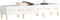 vidaXL - Tv-meubel - 150x34,5x30 - cm - bewerkt - hout - hoogglans - wit
