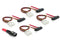 Delock 83146 - Mini SAS Kabel - 100 cm - Rood Wit Zwart
