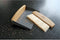 CABANAZ - kruimelveger, metaal en bamboe, incl. magneet, TABLE SWEEPER, grijs