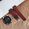 Luxe Siliconen Sport Bandje 22mm - Zwart Rood
