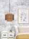 GOOD&MOJO Hanglamp Bhutan - Bamboe/Zwart - Ø40cm - Scandinavisch,Bohemian - Hanglampen Eetkamer, Slaapkamer, Woonkamer