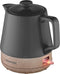 Concept RK0062 - Keramische Waterkoker 1L - 1200W - Antraciet met Houtstructuur