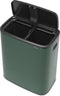 Brabantia Bo Touch Bin - Prullenbak 2 x 30 l - Afvalscheiding - Pine Green (2 stuks)