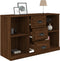 vidaXL - Dressoir - 104,5x35,5x67,5 - cm - bewerkt - hout - bruin - eikenkleur