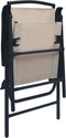 vidaXL - Tuinstoelen - inklapbaar - 2 - st - textileen - zwart