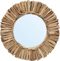 Bazar Bizar - DRIFTWOOD Drijfhout Spiegel Naturel Medium - 60x60 CM