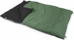Slaapzak - KAMPA - Groen 12 Dubbel - 2 personen - 2,25 mx 1,5 m - Rood