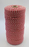 Slagerstouw - Rood Wit - Touw - spoel 500gr - ca. 600 m - dikte 1,5 mm (Nr.16)
