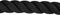 Slagtouw 12 m 9 kg polyester zwart