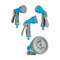 Slangset met accessoires 15 m Nylon ABS (6 Stuks)