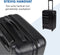 Slazenger Kofferset 3 Delig - Kofferset met Handbagage Trolley, Grote Koffer en Ruimbagage Koffer - Hardcase Koffer Set - S, M en Grote Reiskoffer met Wielen - Cijferslot met 3-Cijferige Code - Zwart