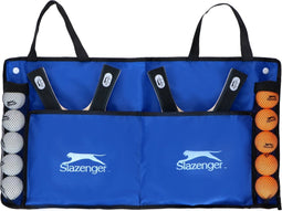 Slazenger Tafeltennis Set - 15 Stuks - 4 Tafeltennis Batjes, 10 Ballen en 1 Draagtas - Makkelijk Mee te Nemen - Meerkleurig