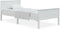 vidaXL - Bedframe - massief - grenenhout - wit - 100x200 - cm