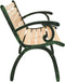vidaXL - Tuinbank - 116 - cm - gietijzer - en - massief - vurenhout