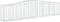 vidaXL - Schanskorven - 6 - st - gewelfd - 400x50x80/100 - cm - gegalvaniseerd - ijzer