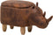 RHINO - Hocker - Lichtbruin - Kunstleer
