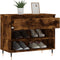 vidaXL - Schoenenkast - 70x36x60 - cm - bewerkt - hout - gerookt - eikenkleurig